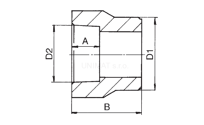 PPR redukcia, vnútorná/vonkajšia 40/32
