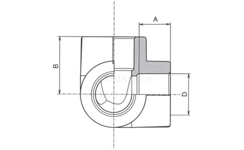 PPR koleno trojcestné 25