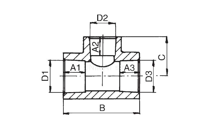 PPR T-kus redukovaný 25x20x20