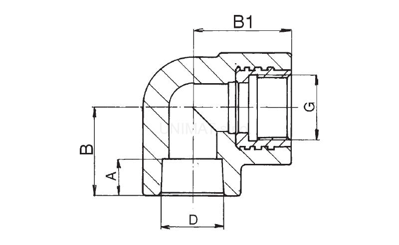 PPR koleno s kovovým závitom, vnútorné 20x3/4"