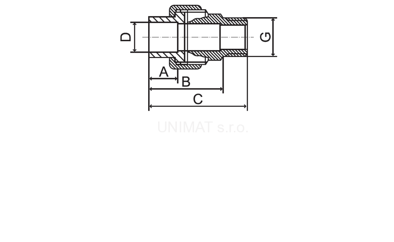 PPR Šróbenie vonkajšie 40×5/4"