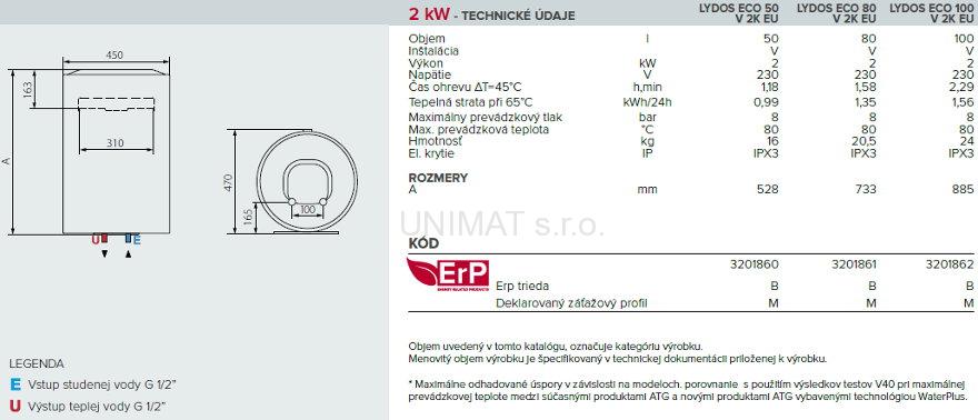 Ariston PRO1  ECO 80 H 1,8K PL EU