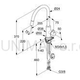 Kludi BINGO STAR XS drezová batéria vyťah.výtok chróm/biela 468519378