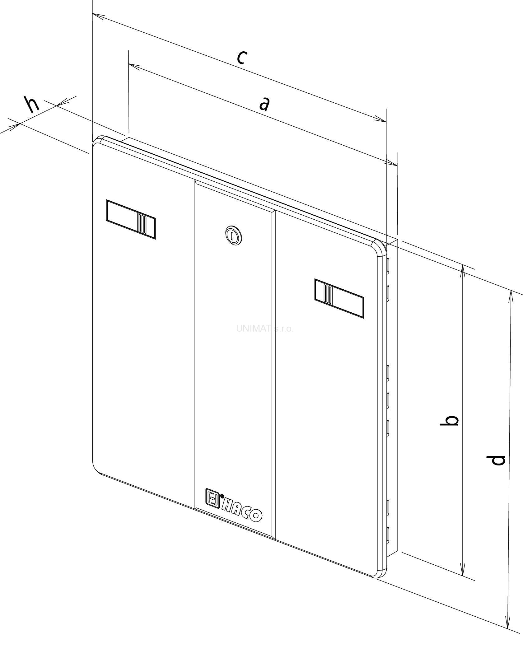 Revízne dvierka RD 400×600 biele
