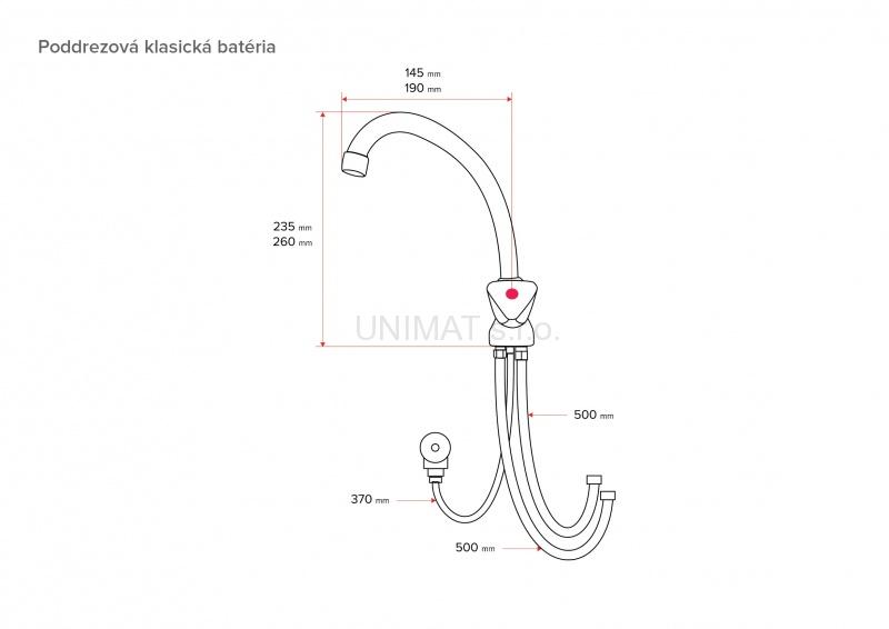 HAKL poddrezová klasická beztlaková batéria 22cm