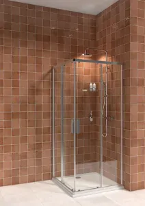 NION sprchový kút štvorec 100 cm, Ľ/P posuvné dvere
