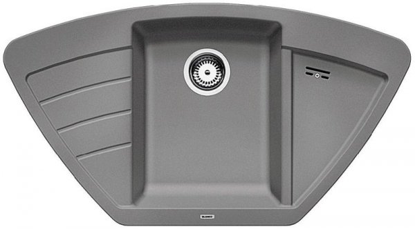 BLANCO ZIA 9 E kuchynský drez rohový 930x510 mm silgranit Pura Dur II