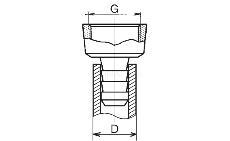 PPR Plastový hadičník - nátrubok na hadicu 25x1"