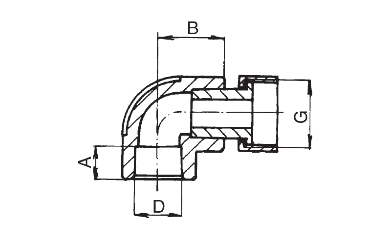 PPR Koleno 90° s prevlečenou maticou 20x1/2"