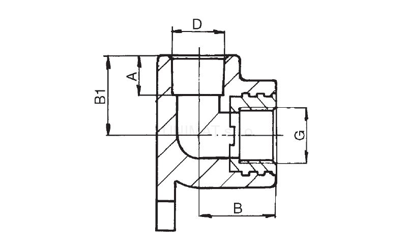 PPR Nástenné koleno s kovovým závitom, vnútorným  16×1/2"