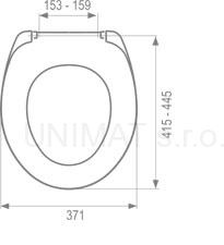 Uniset biely AB WC sedátko