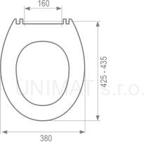 Kadett biely AB WC sedátko