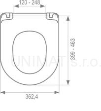 Dario biela AB WC sedátko