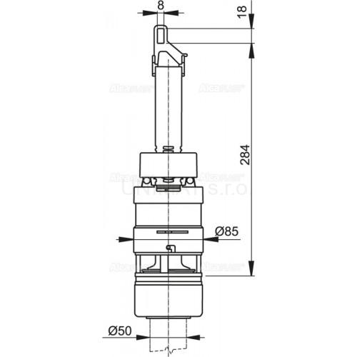 Vypúšťací ventil pre nízko položenú nádržku A93 A07