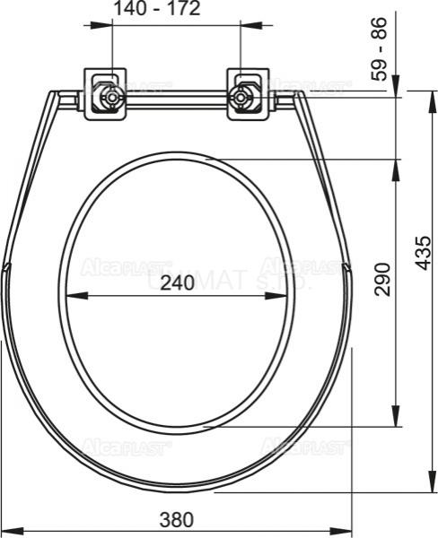 WC sedátko Antibacterial A60