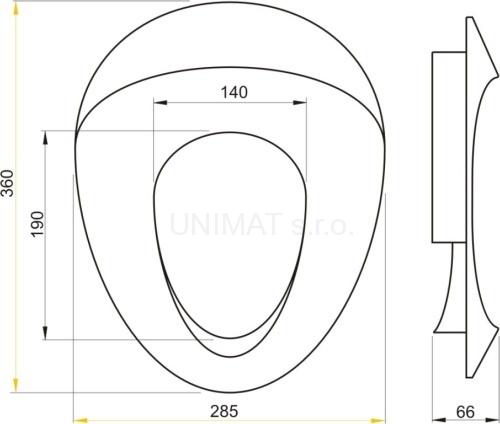 WC sedátko - detská vložka A68