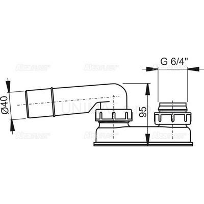 Zápachová uzávera A53 Ø40