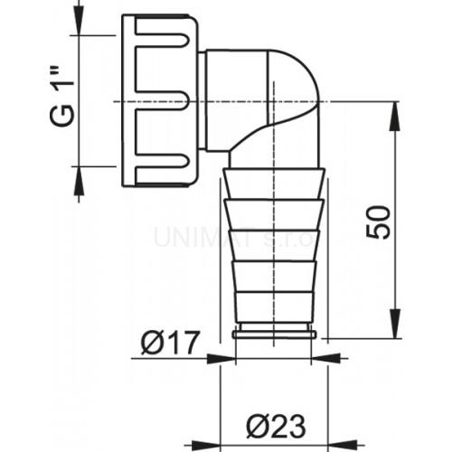 Kolienko komplet G1"/17-23 Alca-P0048