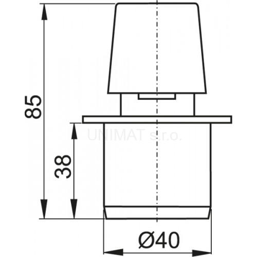 Privzdušňovacia hlavica Ø40 APH40