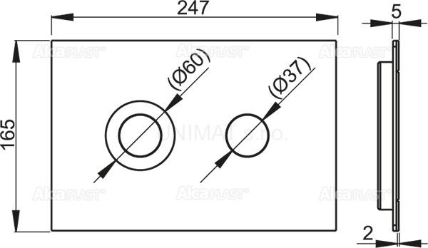 Ovládacie tlačidlo, nerez - polomat TURN-INOX