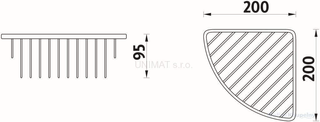 Drôtená polička Nimco Bond BO 303N-26