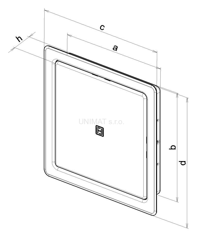 Nerezové vaňové dvierka NVD 300×300