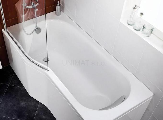 Jika Tigo vaňa asymetrická 160x80/70, pre inštaláciu s panelom, pravá