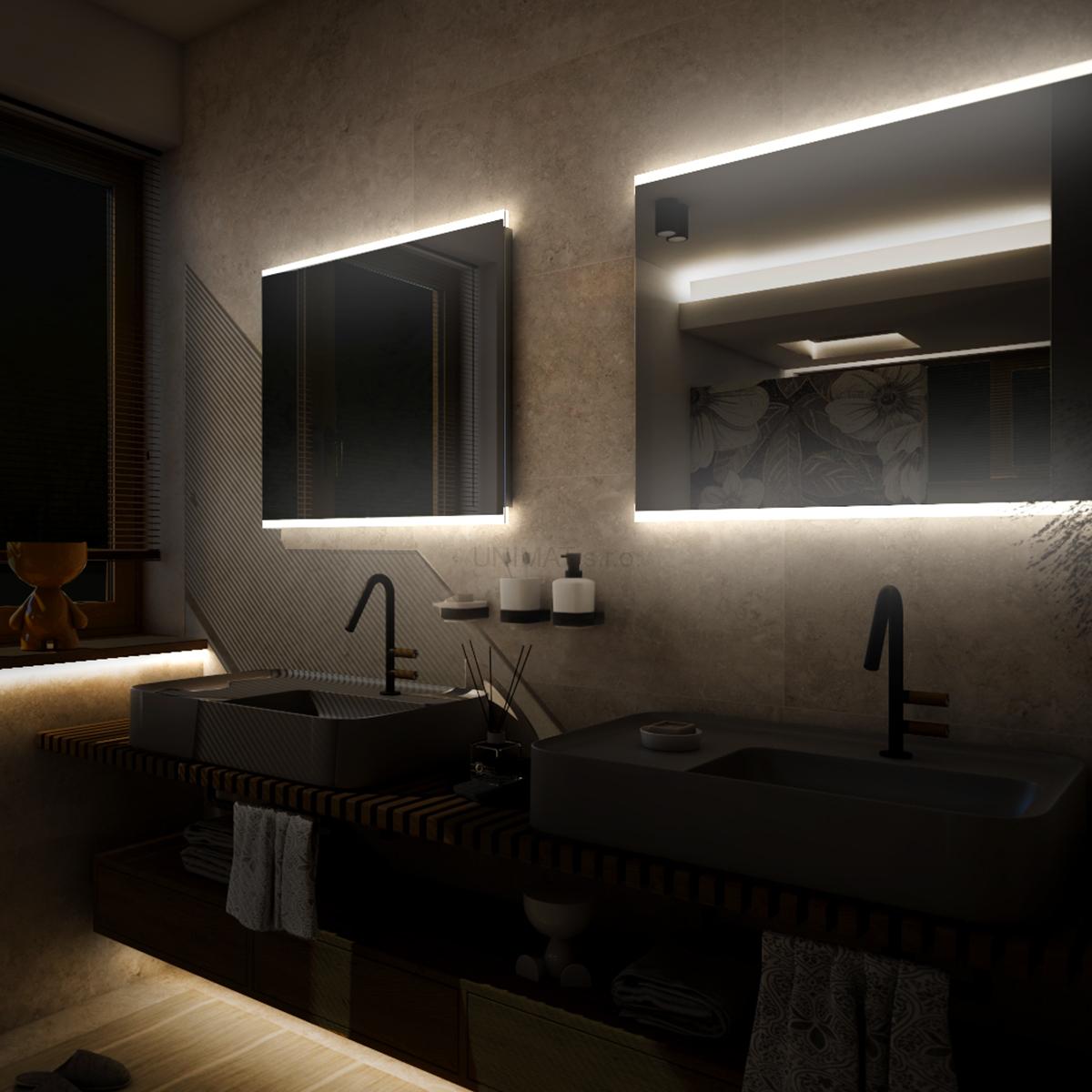 Zrkadlo LED 900x700 ZP12019V