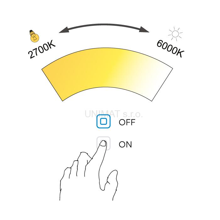 Zrkadlo LED 1200x700 ZP12006V