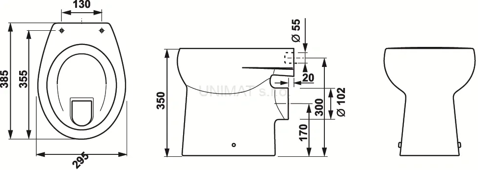 Jika Baby wc doska bez poklopu, duroplast 897037